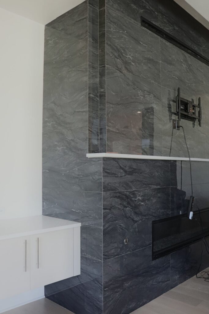Stratus Calacatta Zenith quartz countertops modern kitchen Austin TX