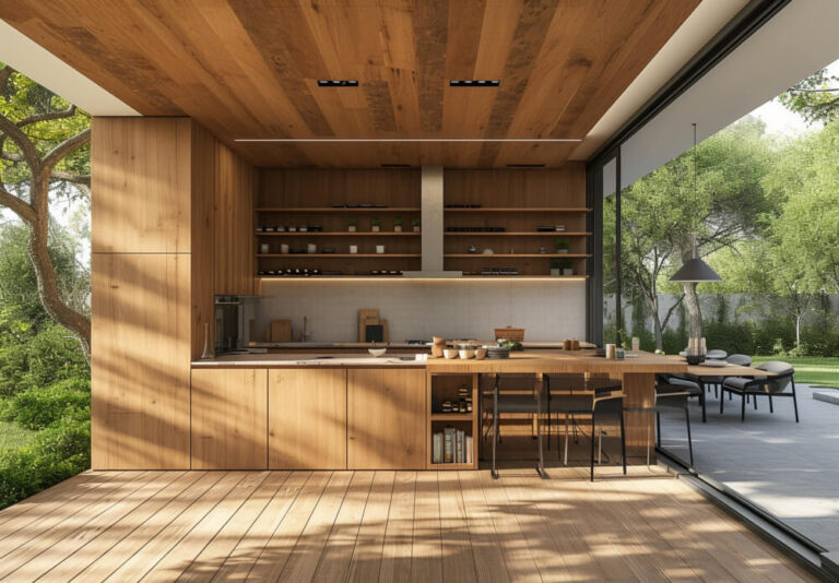 WeatherStrong waterproof outdoor kitchen cabinets in Austin Texas patio